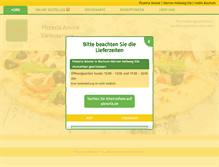 Tablet Screenshot of pizzeria-amore.de